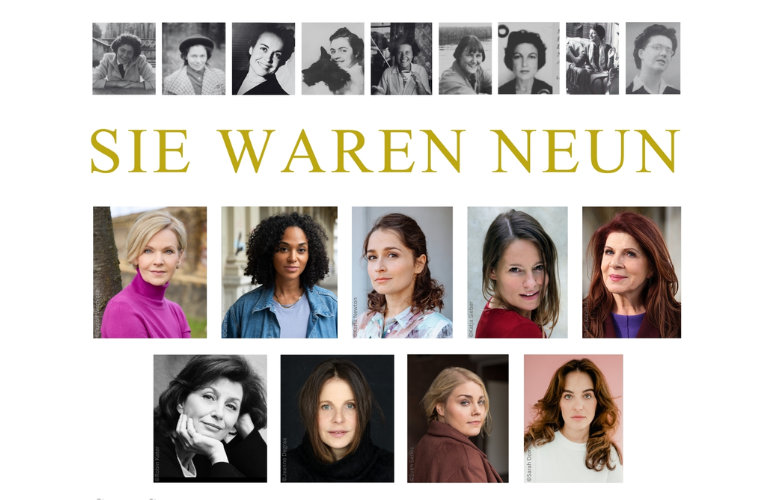 Neun Schauspielerinnen, die aus 'Sie waren neun' lesen